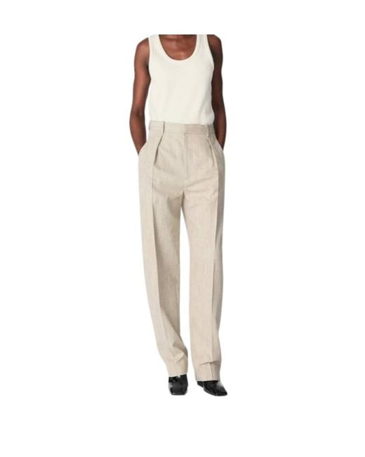 Bottega Veneta White Tailored Tapered Leg Pants
