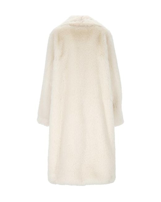 Dondup White Faux-Fur Coat