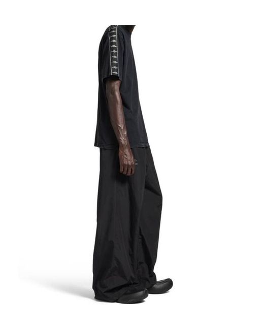 Balenciaga Black Oversized Fit T-Shirt for men