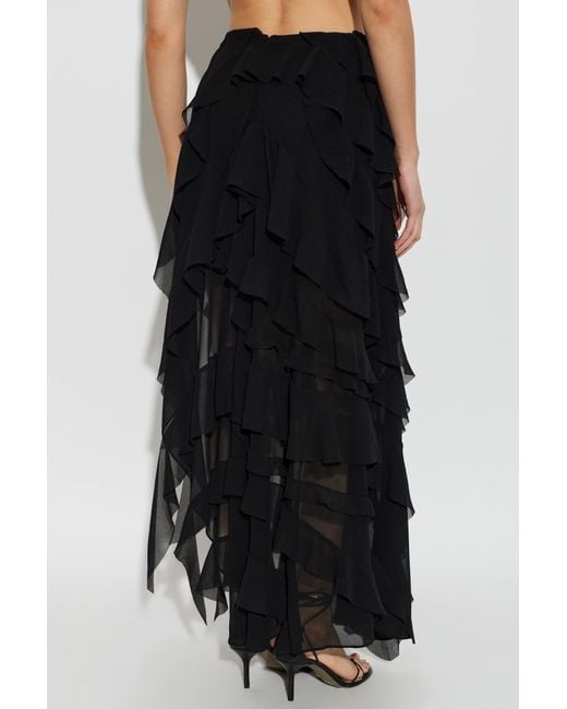 AllSaints Black Asymmetrical Skirt
