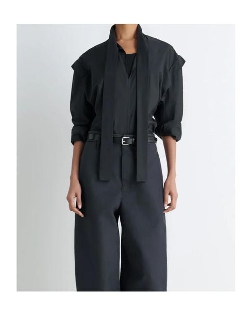 Lemaire Blue Ascot Blouse