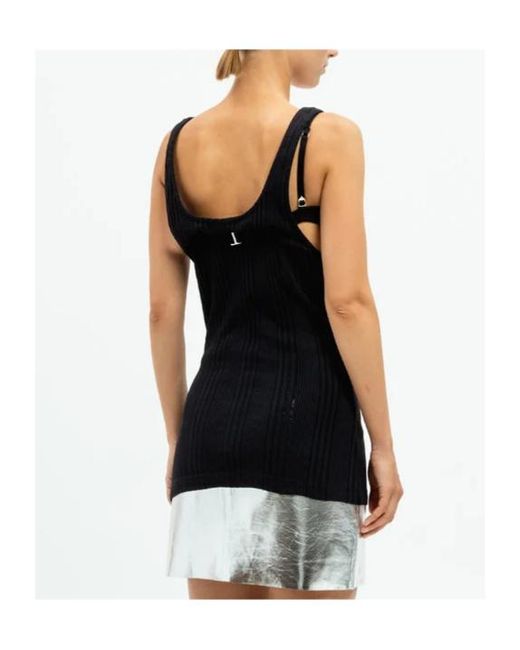 The Attico Black Plain Vest
