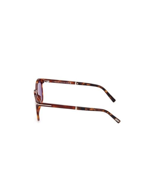 Tom Ford Purple Logo Sunglasses for men