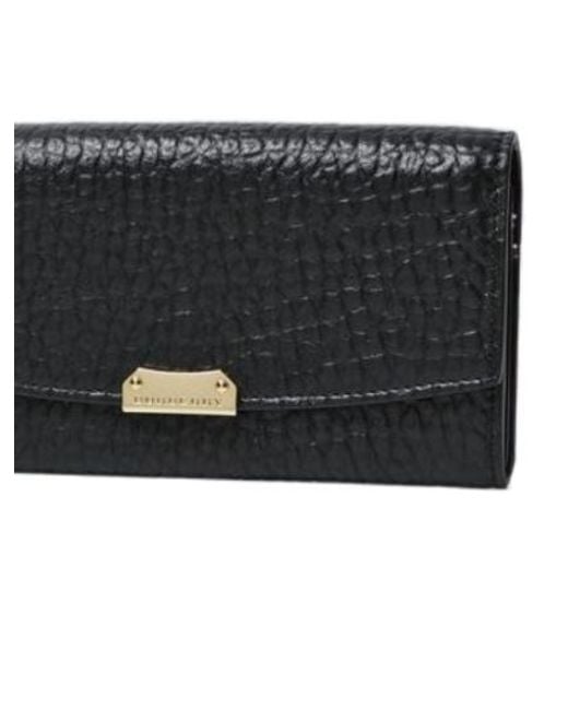 Burberry Black Logo Long Purse