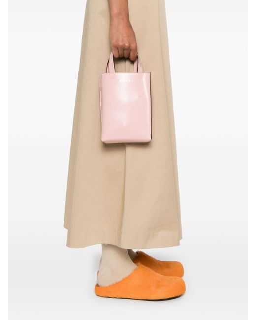 Marni Pink Nano Museo Tote Bag