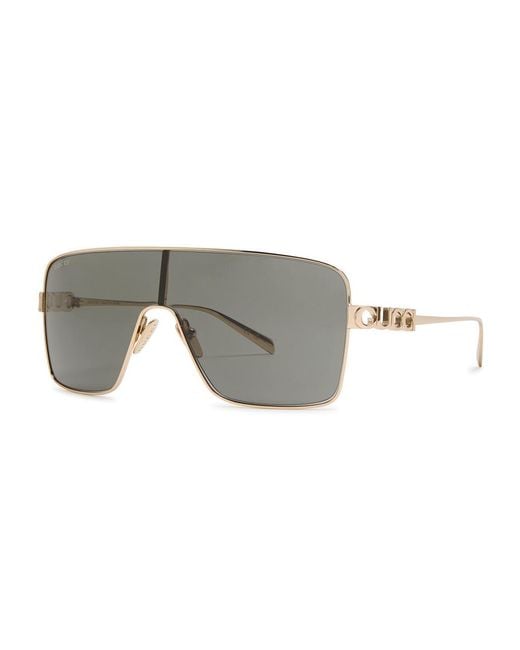 Gucci Gray Large Fashion Sunglasses