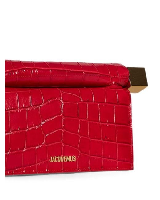Jacquemus Red Logo Clutch