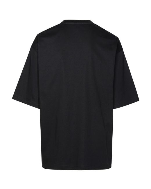 Lanvin Black Cotton T-Shirt for men