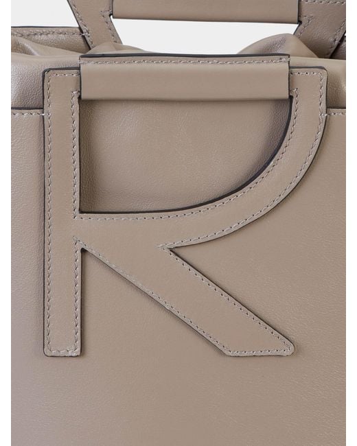 Roger Vivier Gray Rv Medium Bucket Bag