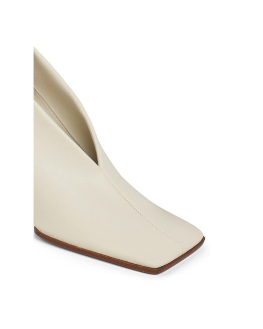 Alaïa White Alaïa Aubergine Soft Square Pumps