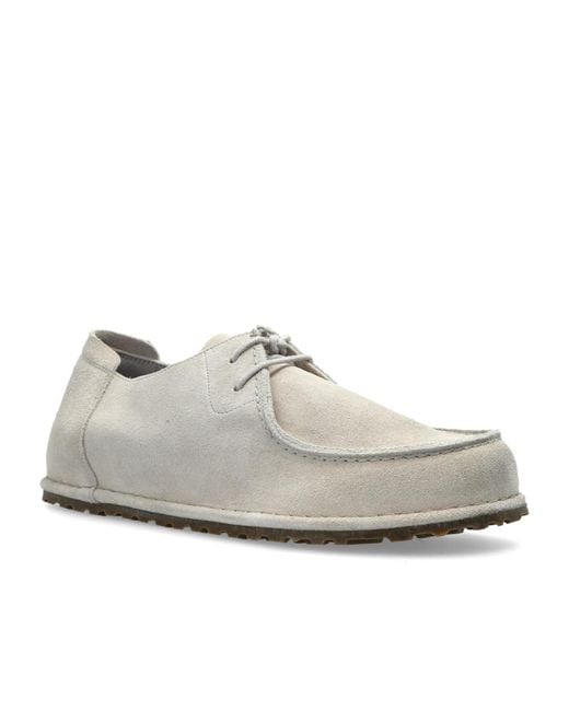 Birkenstock White Utti Lace-Up Loafers for men