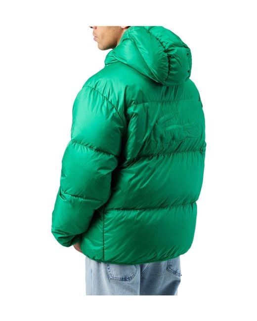 Lacoste Green Minimal Down Jacket for men