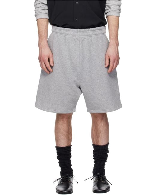 Entire studios Gray Standard Elastic Waistband Sweatshorts for men