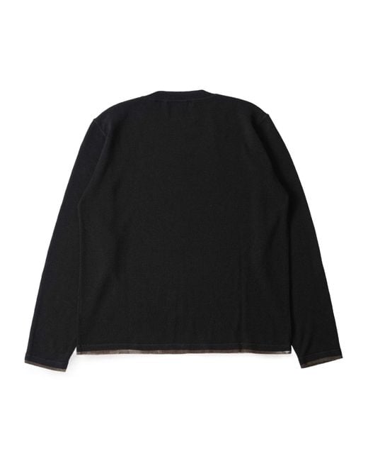 Margaret Howell Black Mhl. Tipped Thermal for men
