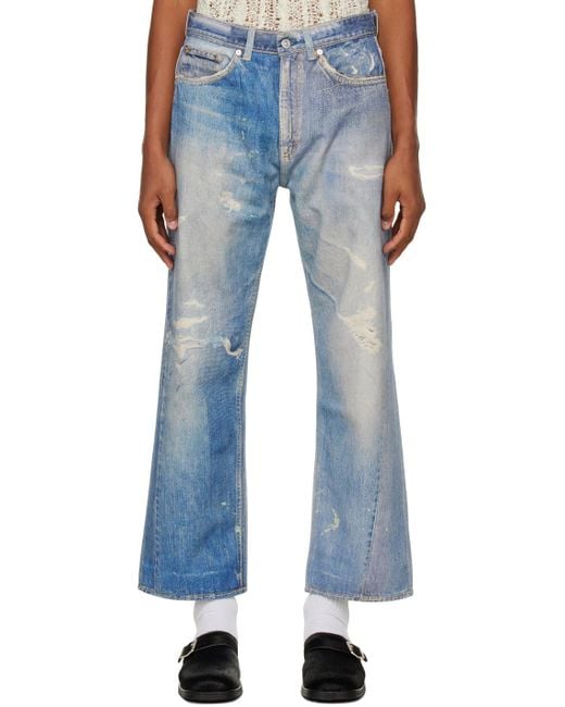 Our Legacy Blue Third Cut Distressed Jeans for men