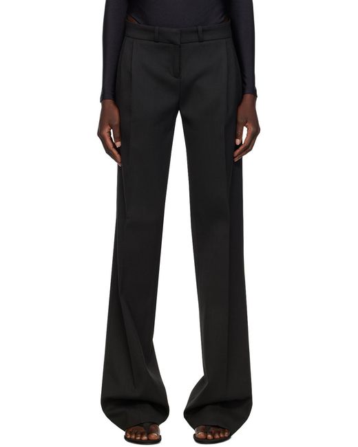 Coperni Black Straight-Leg Tailored Trousers
