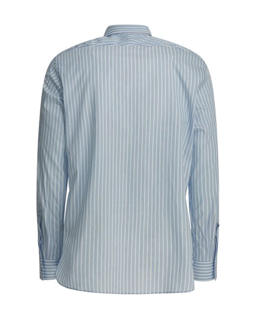 Tom Ford Blue Long Sleeve Striped Shirt for men