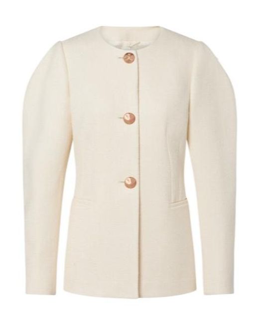 Gabriela Hearst Natural Daelan Silk And Wool Blazer