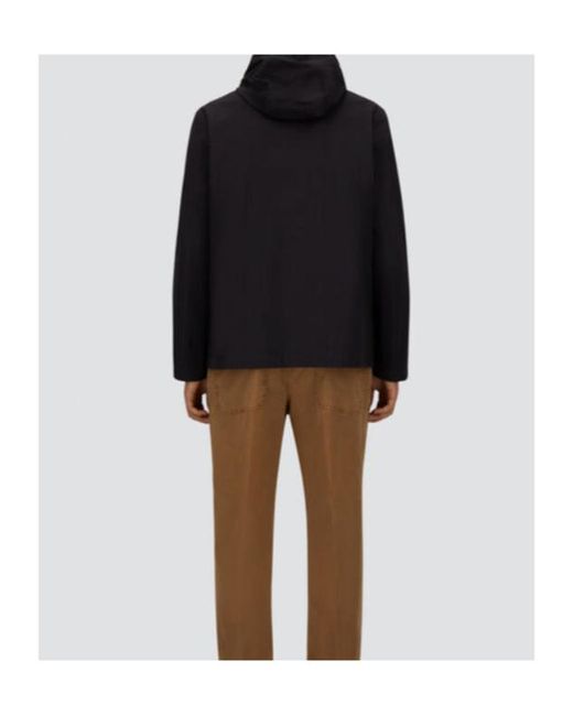 Herno Blue Hooded Jacket for men