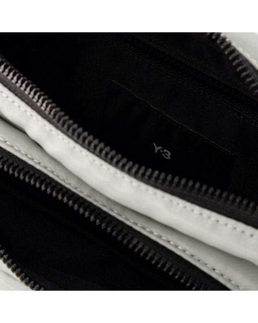 Y-3 Black Logo-Print Messenger Bag for men