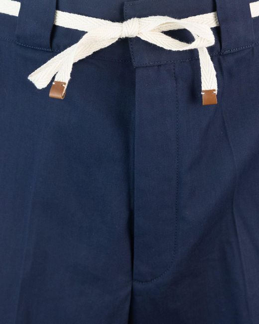 Drole de Monsieur Blue Drôle De Monsieur Le Short Workwear Chevron Shorts for men