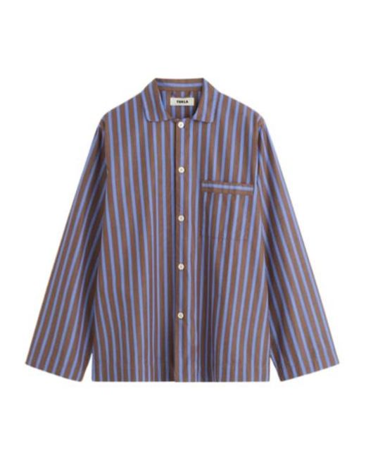 Tekla Purple Striped Pajamas for men