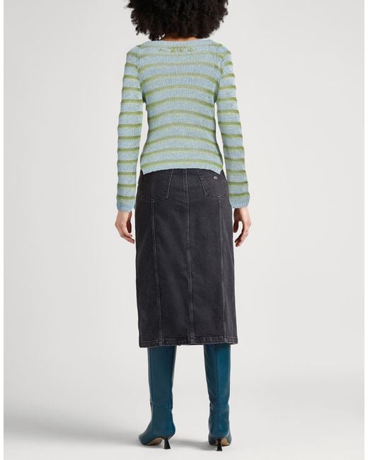 Marni Blue Striped Knitted Jumper