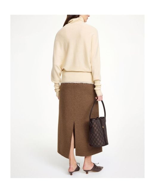 By Malene Birger Natural Turtleneck Wool Sweater