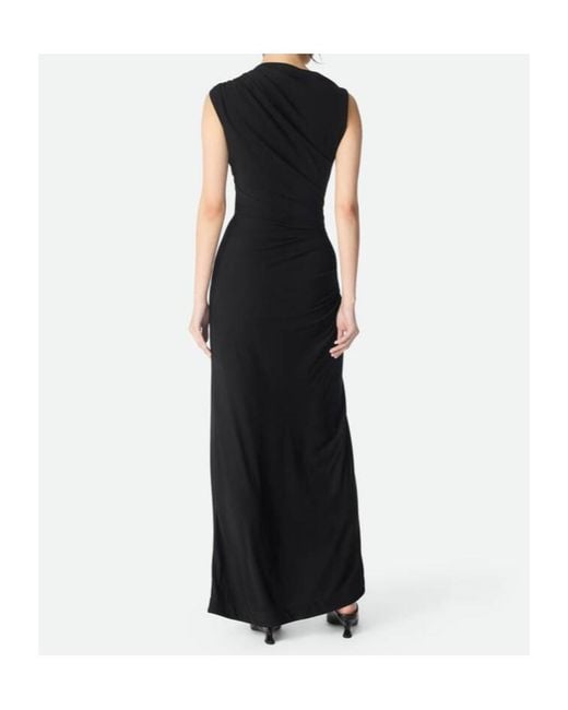 Bottega Veneta Black Drop Detailed Sleeveless Dress