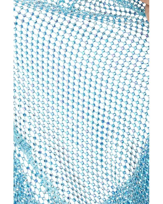 GIUSEPPE DI MORABITO Blue Mid-Rise Skinny Cut Leggings