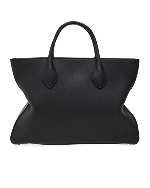 Ferragamo Black Monogram Structured Leather Tote Bag for men