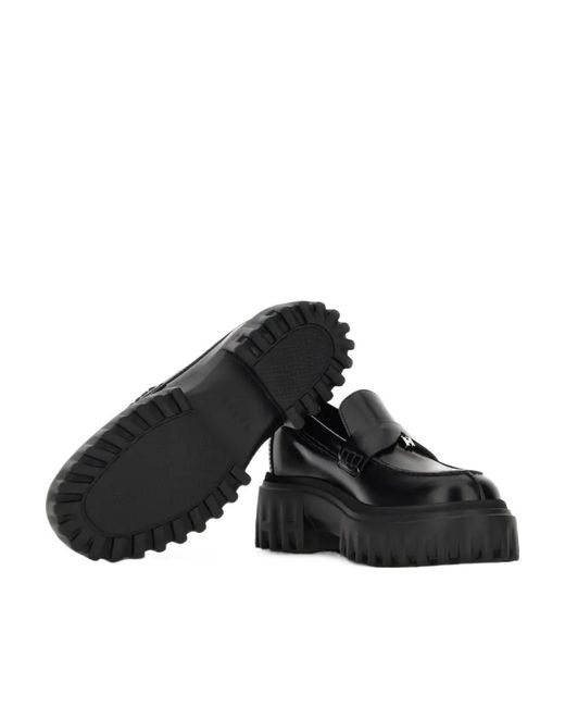 Hogan Black H700 Loafers