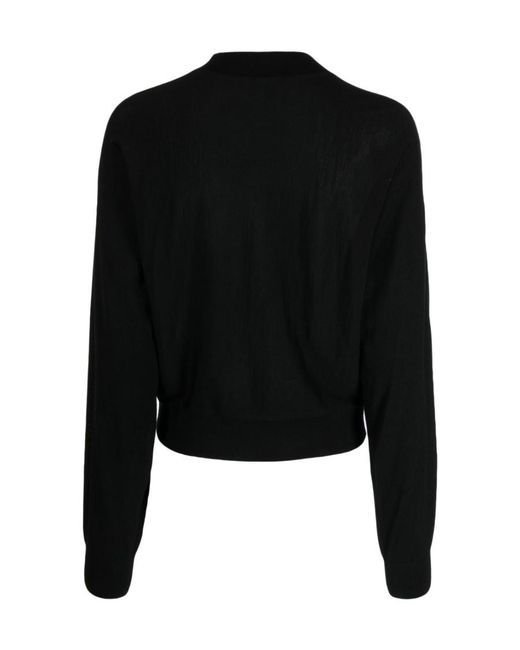 Theory Black Mock-Neck Knitted Jumper