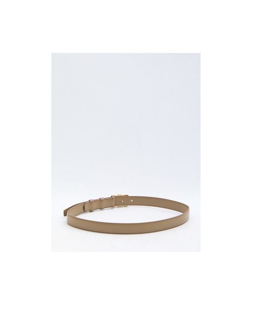 Céline White Medium Triomphe Belt