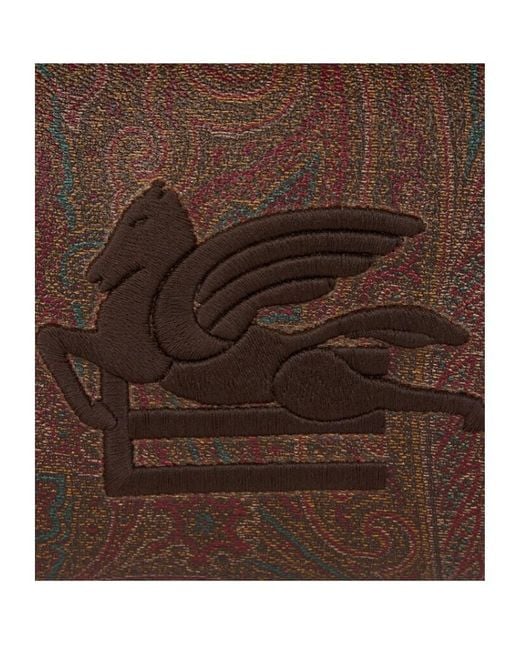 Etro Brown Medium Arnica Pouch Bag for men