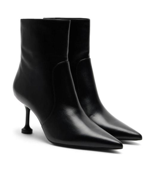 Stuart Weitzman Black Stuartini Zip Bootie 75