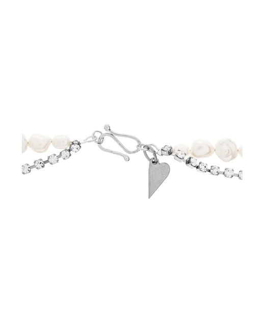 Forte_forte White Embellished Necklace