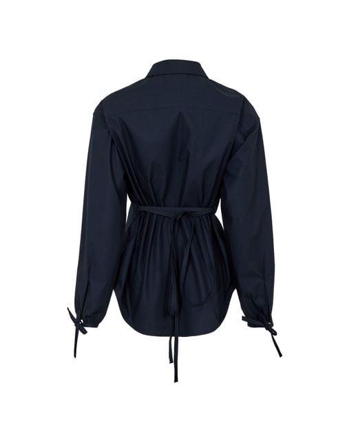 Moncler Blue Structured Overshirt