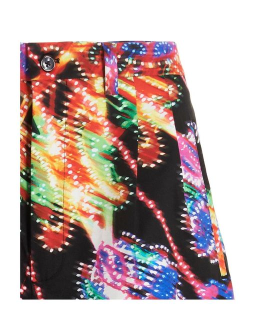 Dolce & Gabbana Red Luminaire Printed Shorts for men