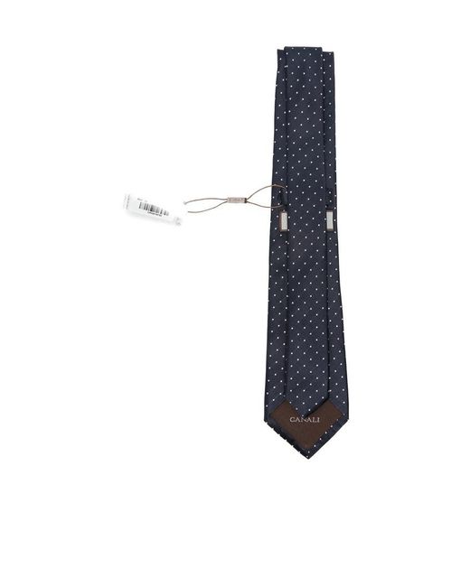 Canali Blue Pointed Tie for men