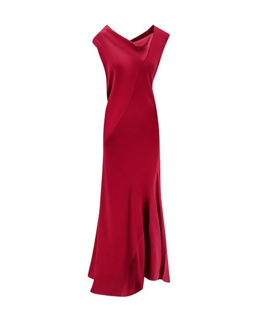 Alberta Ferretti Red Long Dress
