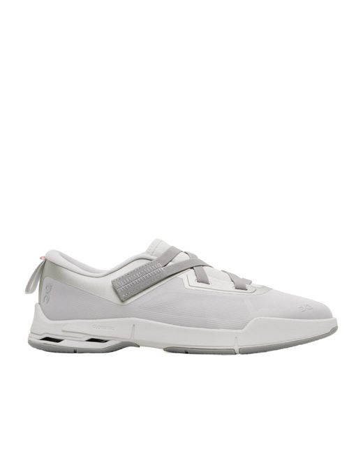 On Shoes White Cloudnova Moon Sneakers for men