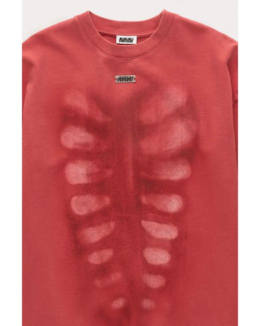 AVAVAV Red X-Ray T-Shirt for men