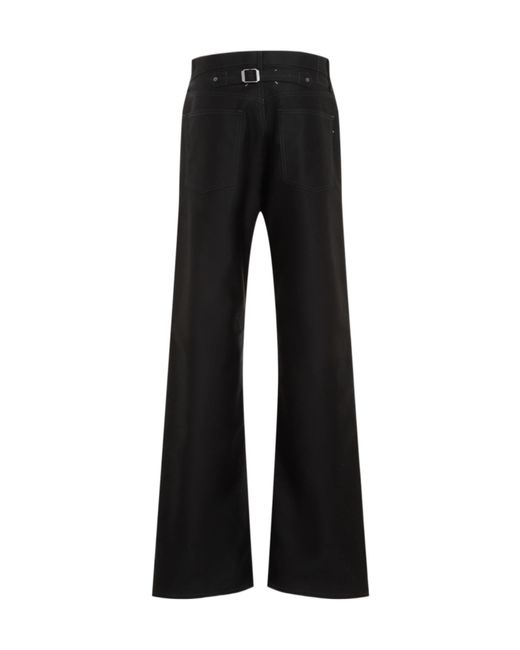 Maison Margiela Black Straight Leg Mid-Rise Jeans