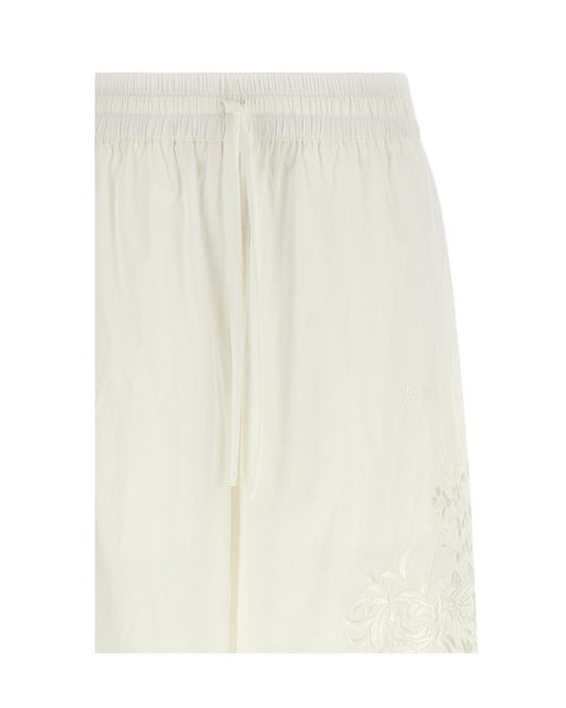 P.A.R.O.S.H. White P.A.R.O..H. Ninja Wide-Leg Pants
