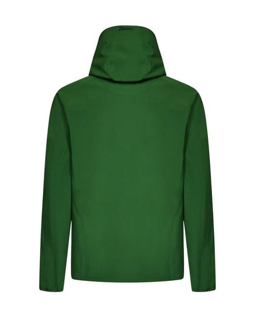 Herno Green Zipped Hooded Jersey Jacket for men