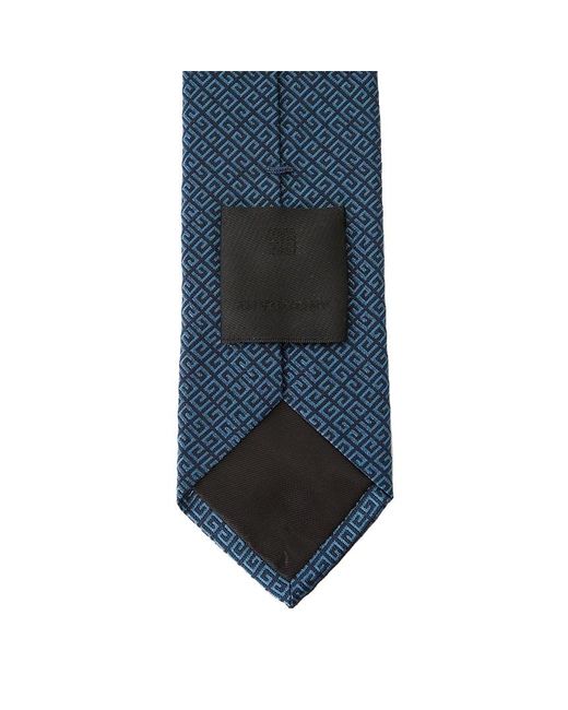 Givenchy Blue Patterned Tie for men