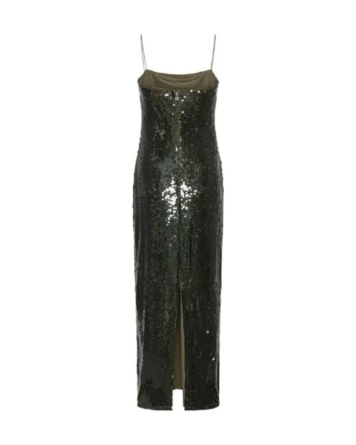 ROTATE BIRGER CHRISTENSEN Green Yuliana Sequin Maxi Dress