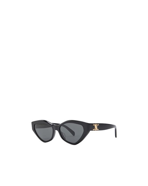 Céline White Cat-Eye Shaped Sunglasses