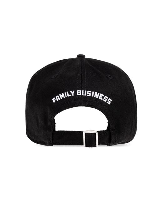 DSquared² Black Baseball Cap for men